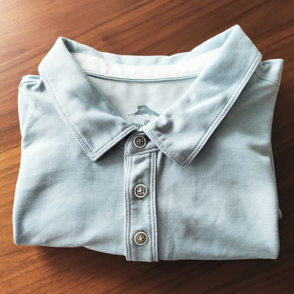 XL Tommy Bahama Sky Blue Polo Shirt
